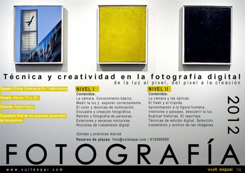 Curso de Fotografía en Barcelona 2012. Vuit Espai